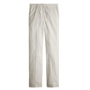 J. Crew Kate Straight Leg Pant in Stretch Linen Size 20 Light Beige Workwear NWT